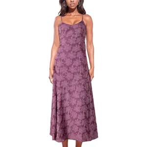 European Women's Clothing Summer Embroidery Polynesian Dress Wholesale Free Size Cheap Long Formal Women Dress 2024 Elegant