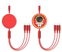 Cable de Datos USB C SUNGUY 3 en 1 TPE 100W, Cable de Carga Rápida Tipo C, Cargador de Teléfono, para Teléfono, Laptop y Uso en el Automóvil