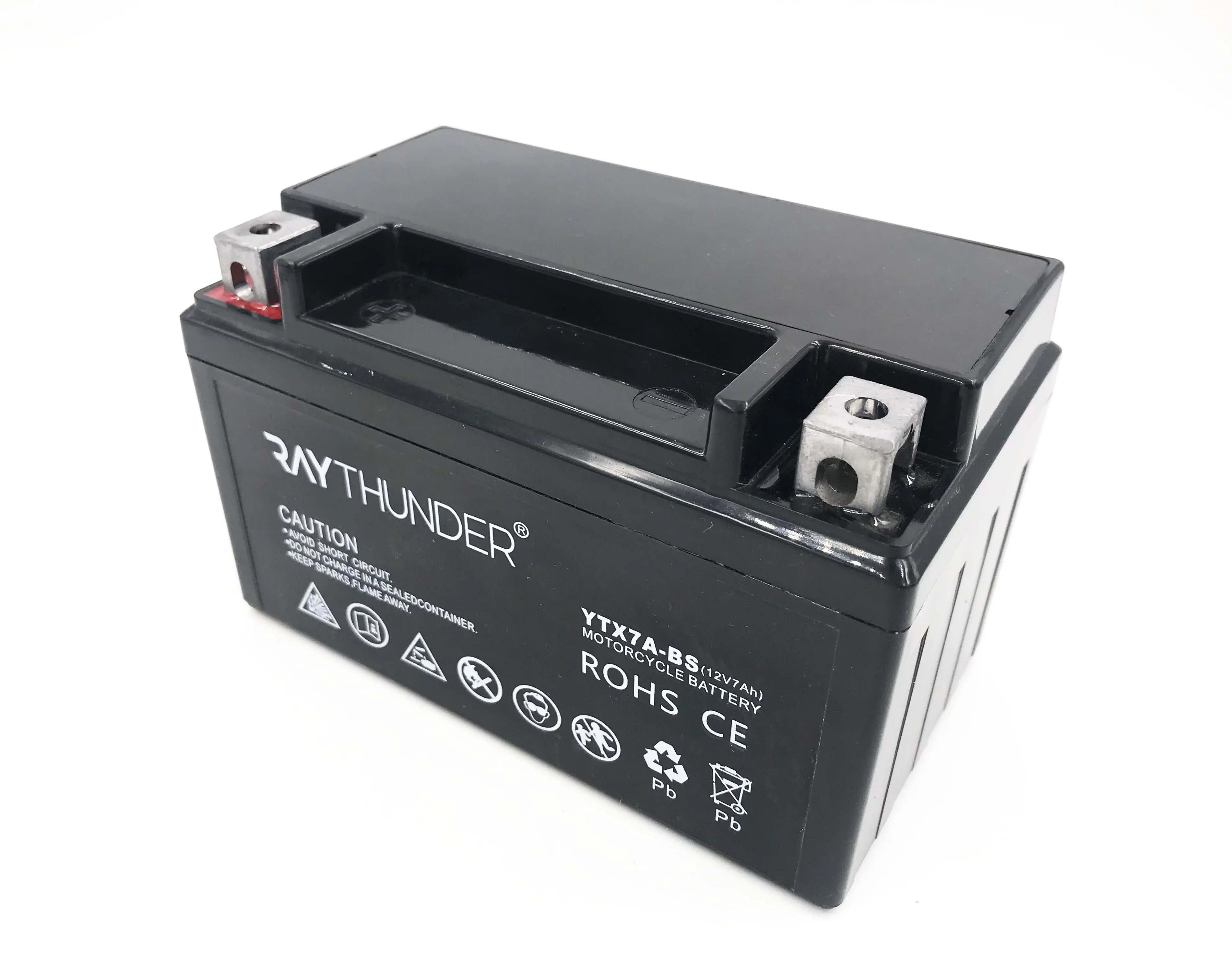 Factory low price MF lead acid motorcycle battery 12v 7ah YTX7A-BS AGM battery for motor