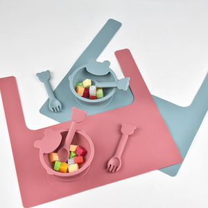 Mantel individual de silicona para silla alta de niños con bandeja recogedora de alimentos, antiadherente, inodoro, plano y sencillo, para mesa de cocina del hogar - Product Image 5