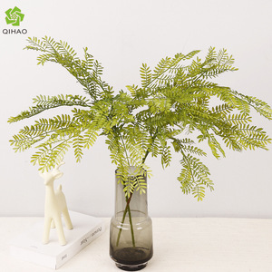 QIHAO - Planta Artificial de Hojas de Cola de Pez, PVC Suave, Decoración de Interiores para el Hogar, Vegetación de Alta Simulación - Product Image 1