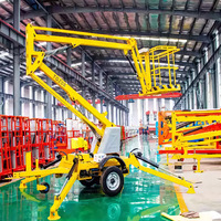 Plateforme élévatrice araignée tractable, hauteur de travail de 8 à 20 m, à vendre et à louer