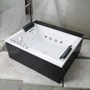 Moderne Hotel-Acryl-Massagewanne mit Whirlpool+Spa+Massage 8 Düsen 5 Jahre Garantie für 3-4 Personen - Product Image 6