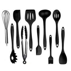 Customized Logo Wholesale High Quality Non-stick 10 Pieces <b>Silicone</b> Kitchenware Set and Heat Resistant Cooking <b>Tools</b> - Product Image 3