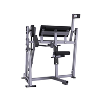 Biceps assis Curl Machine Plaque chargée Biceps Machine Équipement de gymnastique robuste pour la force et la croissance des bras