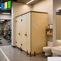Cloison de toilette moderne anti-corrosion pour homme Cloison en nylon pour salle de toilette publique résistante à l'eau Cloison en HPL pour hôpital
