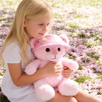 Ourson en peluche créatif à bas prix, motif fleur de cerisier, idéal pour les amis, les dortoirs, sûr pour les enfants, ours en peluche rose souple
