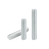 High Precision SS 304 316 Stainless Steel 16-1000MM Length M3 M4 M5 M6 M8 M10 M12 Metric Full Thread Stud Bar All Threaded Rod