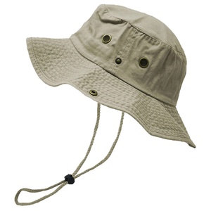 Chapeau de soleil pliable de haute qualité avec logo personnalisé, visière pare-soleil, chapeau de safari, chapeau de pêche, broderie, large bord, chapeau seau à cordon - Product Image 2