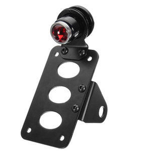 Bon prix en gros noir métal support moto <span class=keywords><strong>feu</strong></span> arrière café Racer <span class=keywords><strong>feu</strong></span> arrière pour CG GN CB XY Sportsters <span class=keywords><strong>Bobber</strong></span> Chopper - Product Image 1