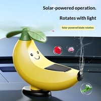 Nouvel Ornement Créatif d'Aromathérapie Solaire pour Voiture en Forme de Banane Balançante, Décoration Intérieure