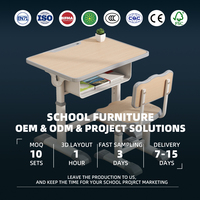 Table et chaise d'étude ergonomiques certifiées, avec dossier ventilé, pour étudiants, idéales pour les salles de classe, vente en gros