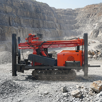Foreuse pneumatique de puits d'eau sur chenilles portable de précision JTQZ-260, profondeur 260m, avec tuyau de forage et trépan en option, en promotion