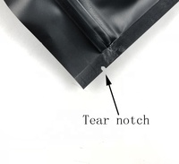 Offre Spéciale Étanche À L'humidité Mer À Travers Mat de Qualité Alimentaire Noir Poche Stand Up Ziplock Sac En Plastique Pour aliments séchés
