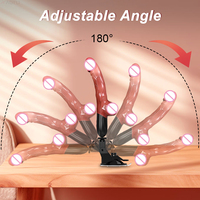 Dildo réaliste en silicone, appareil vibrant télécommandé, 7 fréquences réglables, angle de 180°, 100% étanche, pour adultes