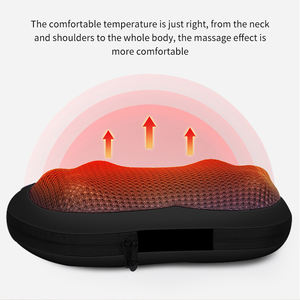 Masseur Shiatsu pour le dos et le cou avec chaleur - Oreiller <span class=keywords><strong>de</strong></span> massage électrique 3D à pétrissage profond pour soulager les douleurs musculaires et la relaxation - Product Image 4