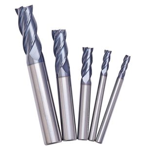 استبدال UP210 فولاذ مشترك مقوى مطلي بأربعة حواف مطحنة نهاية سبيكة مسطحة الرأس - Product Image 3