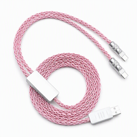 Câble de clavier Aviator 1,5 m 8K 8000 Hz 1 vers 2, double Type C vers USB A, en alliage de zinc tressé, pour claviers à interrupteurs magnétiques