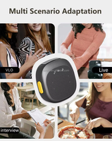 Microphone cravate sans fil professionnel de type C pour ordinateur de bureau, streaming en direct, enregistrement, réduction du bruit