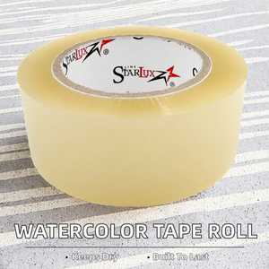 1 rouleau de ruban adhésif imperméable en PET, série de motifs <span class=keywords><strong>aquarelle</strong></span>, sans couture, aquascape, activé par l'eau, caoutchouc pour la décoration de manuels, <span class=keywords><strong>collage</strong></span> - Product Image 2