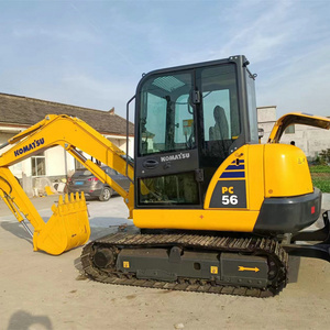 Mini pelles sur chenilles hydrauliques d'occasion PC56-7 Komatsu de haute qualité 5ton pc56 pelleteuses à godets d'occasion - Product Image 3