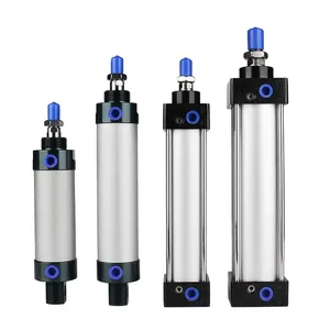 Factory Outlet Hot Sale SC Air Cylinder Bore 200 mm Stroke 25 mm~1000 mm Airtac Type Double Acting Standard Pneumatic Cylinder