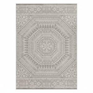 พรมทอลายเหรียญสีเทาขนาด7 'x 10' กลางแจ้ง - Product Image 1