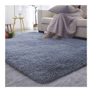 Soggiorno antiscivolo colori semplici bellissimi disegni moderni tappeti soffici shaggy grigi tappeti 8ft 150cm x 250cm - Product Image 1