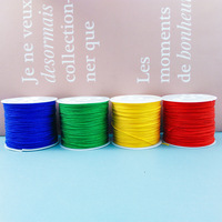Fil tressé solide en nylon YWJC Crystal, rouleau de 50 mètres, pour la fabrication de bijoux, bracelet tressé fait main