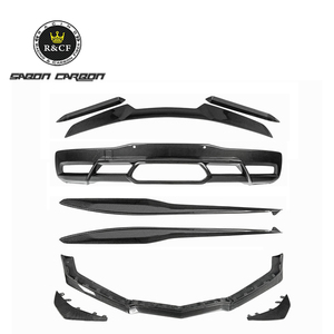 Kit Carrozzeria C8 Z06 Stile OEM in Fibra di Carbonio, Spoiler e Labbro Paraurti Anteriore per Corvette C8 Z06 <span class=keywords><strong>Eray</strong></span> 2023-25 - Product Image 1