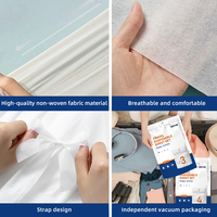 Ensemble de literie jetable non tissé 30 g/m², housse de couette unie, drap et deux taies d'oreiller pour voyage, hôtel, mariage