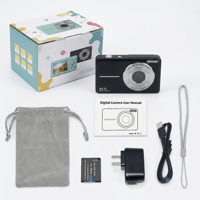 44MP FHD 1080P Max 32GB 700mAh 16x Digital Zoom 2.4inch Face Detection Compact Digital Camera