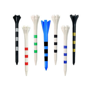 Tees de golf en plastique, petits, robustes, avec grande coupelle, logo personnalisé, bleu, OEM, 7 couleurs disponibles, 100 pièces - Product Image 1
