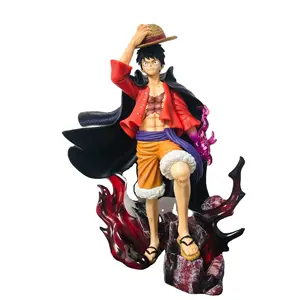 wholesale 24.5cm one pieces GK monkey d.luffy double head eagle standing posture can light up Action Figure