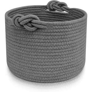 Stile nordico moderno semplice cesto portaoggetti in corda di cotone giocattolo e secchio per la casa - Product Image 1