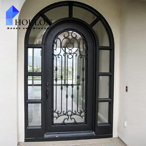 <span class=keywords><strong>Puerta</strong></span> <span class=keywords><strong>de</strong></span> <span class=keywords><strong>Entrada</strong></span> <span class=keywords><strong>de</strong></span> Hierro Forjado con Patrones Atemporales para Fachadas <span class=keywords><strong>de</strong></span> Villas y Casas - Product Image 2
