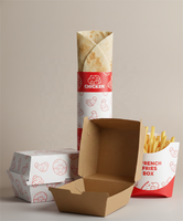 Emballage en papier alimentaire personnalisé pour shawarma allemand et turc, papier jetable résistant à la graisse pour sandwich, burrito, shawarma