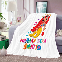 Karol G Manana Sera Bonito 2024 Penjualan Panas Selimut Flanel Sublimasi