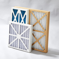 Filtro de Aire Plegado con Marco de Cartón G4, Pre-Filtración, Alta Capacidad de Retención de Polvo, Gran Área de Superficie, Sistema de Eliminación de Polvo para Ventilación HVAC