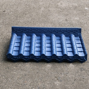 Venta al por mayor chino corrugado Tejas tradicional impermeable Asa Pvc resina sintética Roma hojas tradicional material para techos - Product Image 1