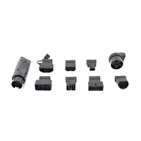 Kit d'adaptateurs de diagnostic OBD LAUNCH pour voitures non standard, ensemble de connecteurs universels avec plusieurs adaptateurs et étui de rangement