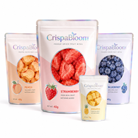 Sachet Doypack Personnalisé avec Logo pour Snacks aux Fruits, en Papier Kraft, Refermable avec Fermeture Ziplock, Qualité Alimentaire, pour Enfants, Emballage Repas Scolaire