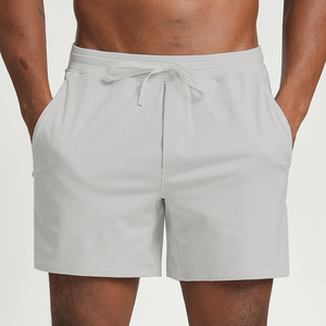 Shorts de sport en polyester pour hommes 2026, taille élastique en tricot texturé, confortables et décontractés pour le quotidien - Product Image 1