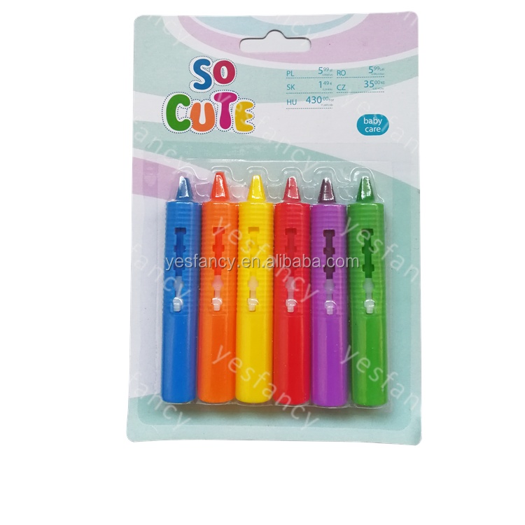 Цветной карандаш для ванной, 6 шт., лучшее качество, под заказ