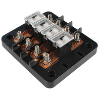 TYTXRV Pièces De Bateau à 4 Voies 4 En 4 Sorties 12V 24V 80A Camion Pièces Boîte À Fusibles