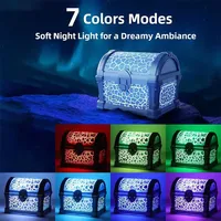 Lumière Nocturne LED Aurore Boréale Étoilée avec Télécommande pour Projecteur Ciel Étoilé Bluetooth Chambre et Lampe de Table à Ondulations d'Eau
