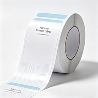 Étiquettes personnalisées Haoxuan pour flacons de toner, film brillant PP blanc, autocollants imprimés imperméables pour emballages de soins de la peau