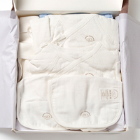 Disques de coton biologique pour nouveau-nés, 10 pièces, mélangés, coffret cadeaux pour bébés, certificat de GOTS