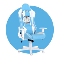 Silla ergonómica de oficina reclinable con dibujos animados para videojuegos, sillón de Pikachu de color amarillo y negro con diseño personalizado y altura ajustable