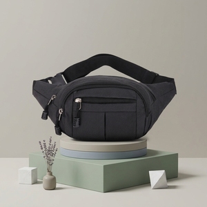 Riñonera Deportiva <span class=keywords><strong>de</strong></span> Nailon para Exteriores, con Cierre <span class=keywords><strong>de</strong></span> Cremallera, Antirrobo, Unisex, para Cintura, Pecho y Cadera - Product Image 2